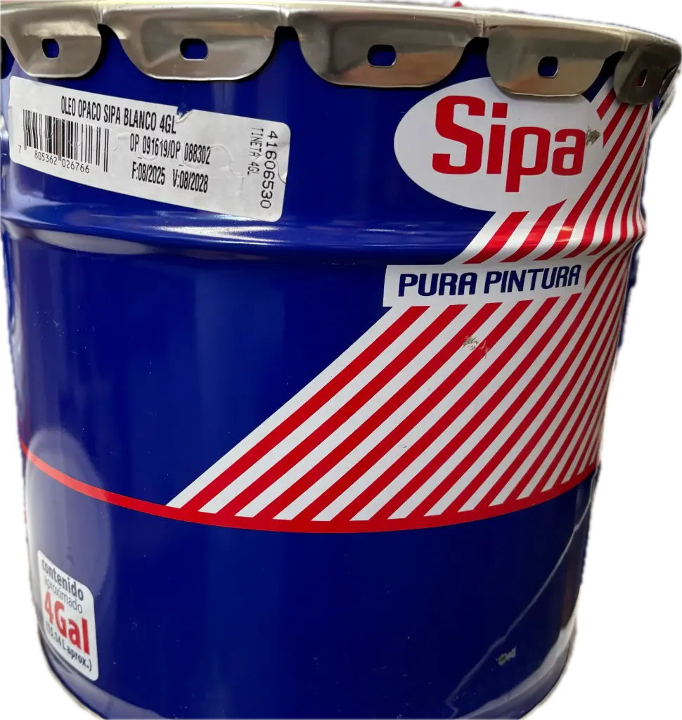 Oleo opaco Sipa blanco 4GL 