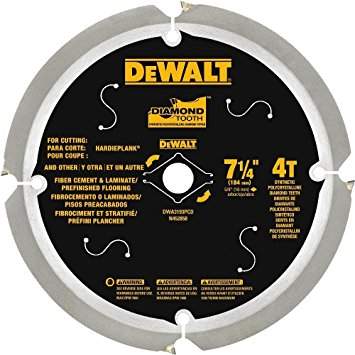 Disco Sierra Disco de corte fibrocemento 7 1/4 Dewalt