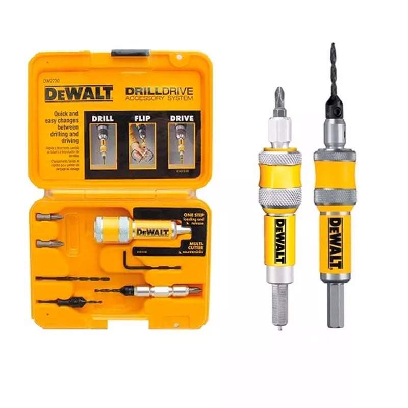 Set Adaptador Rápido para Avellanar y Atornillar DeWalt 6-8 DW2730