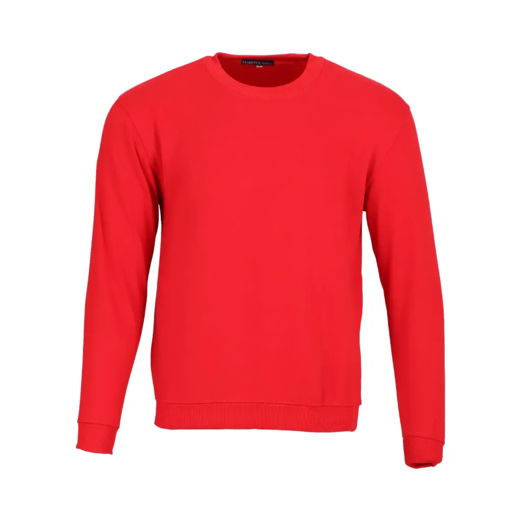 Poleron cuello redondo polo franela  Rojo