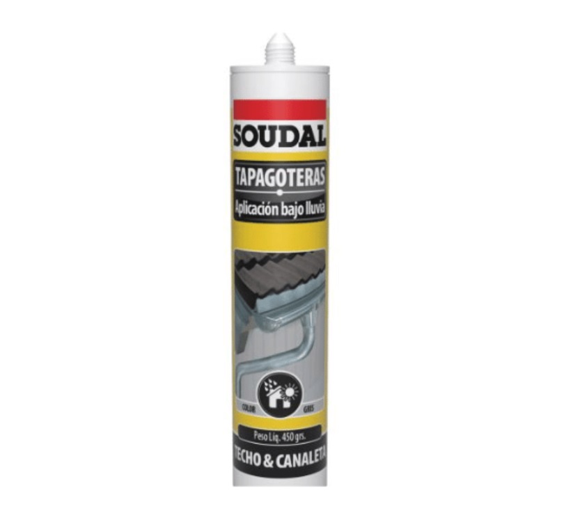Tapagoteras  bajo lluvia 400gr ml gris  Soudal