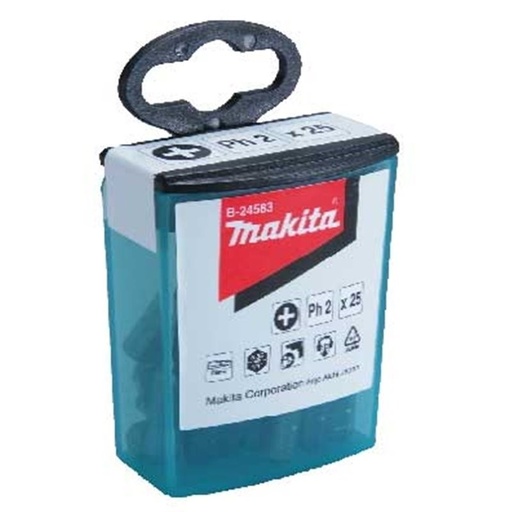 [B-24751] Set de Puntas para Atornillar Makita B-24751 Flip Top 25 Piezas S2 Torsión