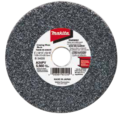 [B-34045] RUEDA AMOLADORA PARA ESMERIL RECTO 125 GRANO 36 P/GS5000