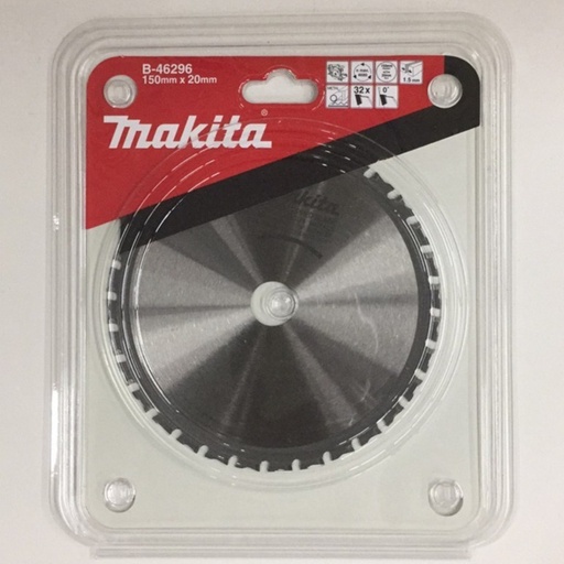 [B-46296] Disco Sierra T.C.T. para Metal Makita B-46296 150 x 20 mm 32 Dientes