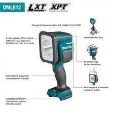 [DML812] Linterna Inalámbrica 18V LXT Makita DML812 1250 Lúmenes 4 Modos