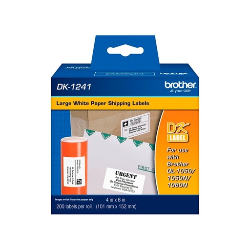 [DK1241] Etiqueta Precortada Brother DK1241 | 102mm x 152mm