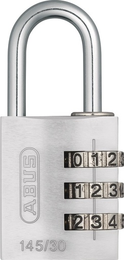 [46583-3] CANDADO ALUMINIO 145/30 PLATA CLAVE