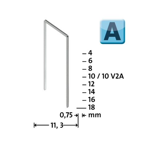 [042-0359] Grapa Alambre Fino 53/14 Dureza Superior NOVUS