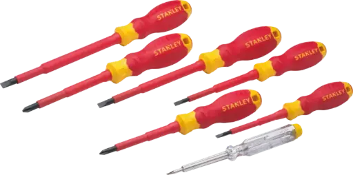 [STMT60175-LA] Juego destornillador aislado Stanley 7 piezas
