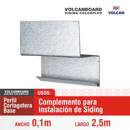[PCGI05ZC] Perfil corta gota inicio siding ZC 0.5mm L 2.5m