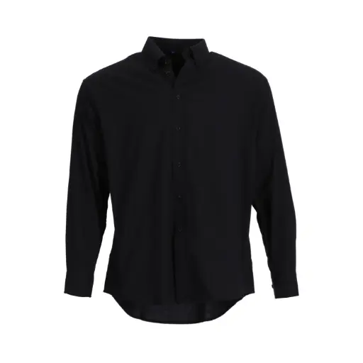 [550523] Camisa oxford 70/30  M/L negro T/L
