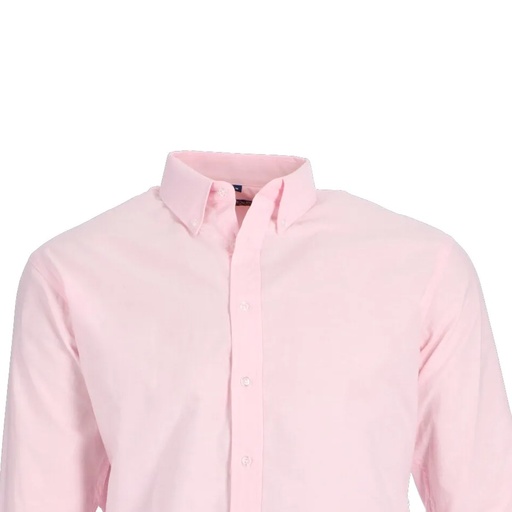 [550524] Camisa Oxford M/L Rosado T/XL