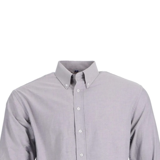 [550222] CAMISA OXFORD M/L GRIS T/M