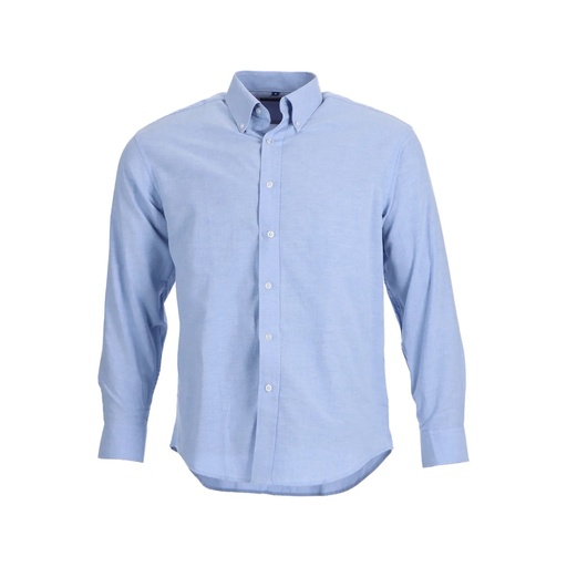[551123] CAMISA OXFORD M/L CELESTE T/L