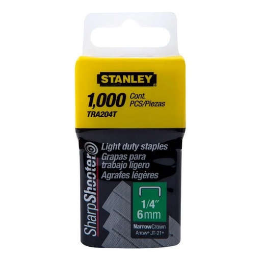 [TRA204T] CORCHETE STANLEY TRABAJO LIVIANO 1/4 TRA204T 1000U TR45