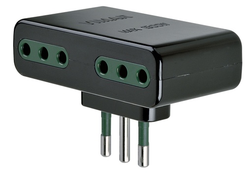 Enchufe Adaptador Triple Vimar Italiano S11 + 3P11
