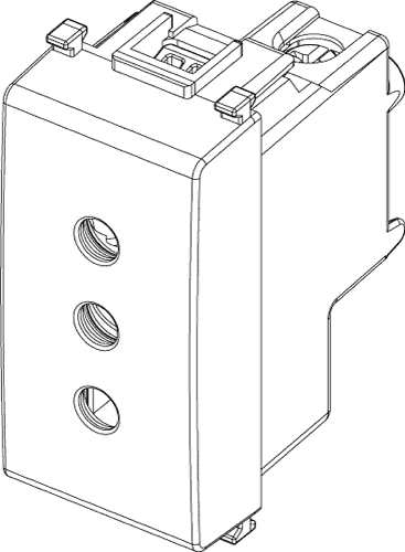 [14201] Toma VIMAR 2P+T 10A P11 blanco