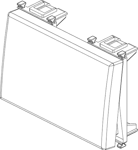 [14023] Tecla VIMAR 3M iluminable en anillo blanco