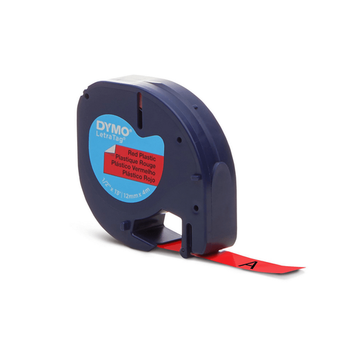 [91333] Cinta rotuladora letratag Roja 12 mm 4 mt