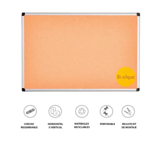[BI-CA151170] Pizarra Corcho Bisilque 150×100