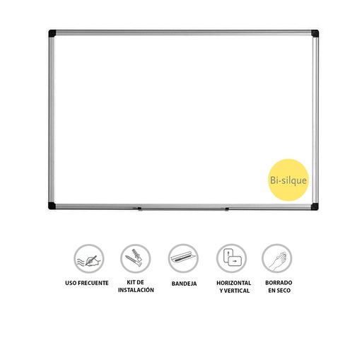 [BI-MA0212170] PIZARRA BLANCA ACRÍLICA BISILQUE 60×045