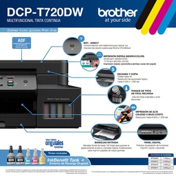 [DCPT720DW] Impresora Multifuncional Tinta Brother DCP-T720DW