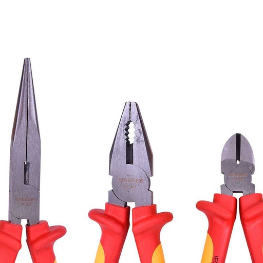 [84-011] Juego de Alicates aislados 1000V stanley 3 PZS 84-011