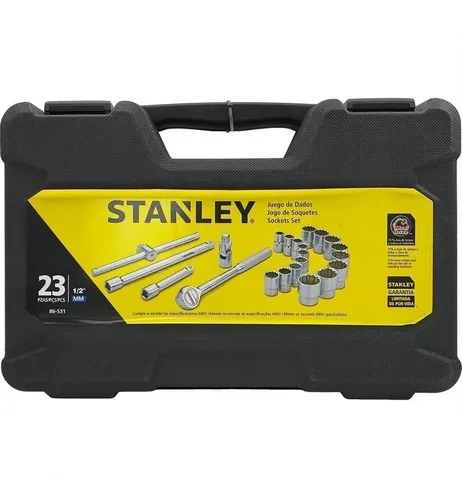 [86-531] Juego de dados stanley 1/2  23 PZA (12-30MM) 83-531