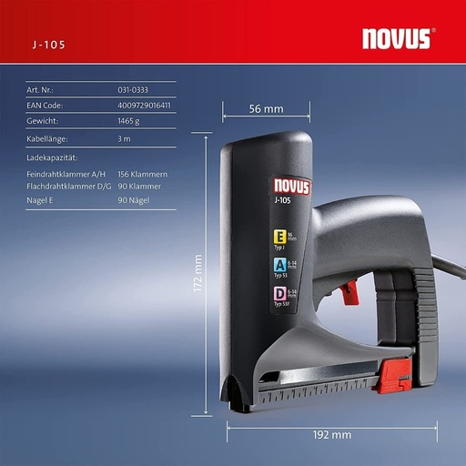 [031-0333] Corchetera electrica Novus J105