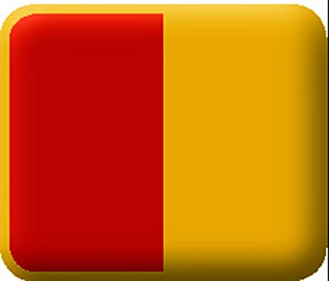 [54616-13177] Tijera Infantil punta redonda 13 cm zurdos rojo/amarillo