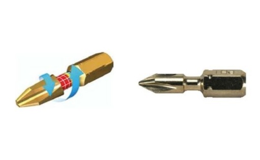 [E-03137] PUNTA DE TORSION ENDURO IMPACT GOLD PH2 25MM (2PCS)