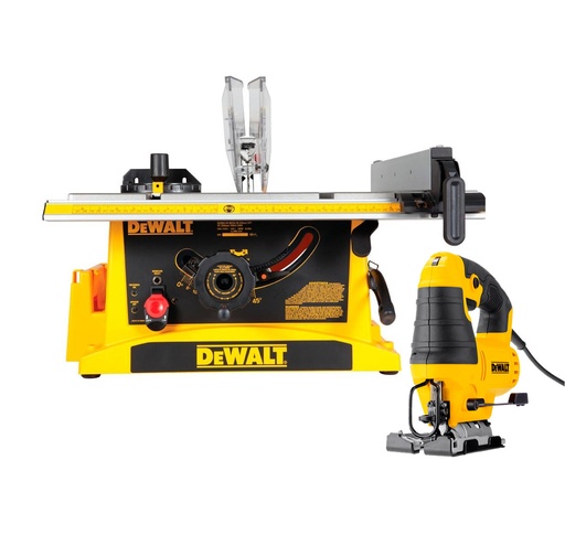 [DWE7470+PROMO] Sierra de Banco más caladora 650W Dewalt