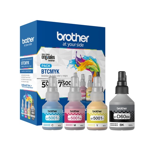 [BTCMYK] Pack de Tintas Brother BTCMYK
