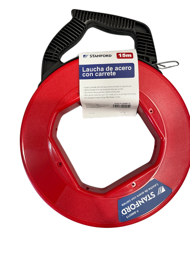 [F-SM8015] Laucha de acero Con Carrete 15M