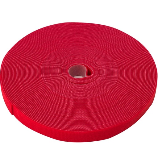 [AW-VLCR-R] Velcro doble faz rojo 20 metros rojo