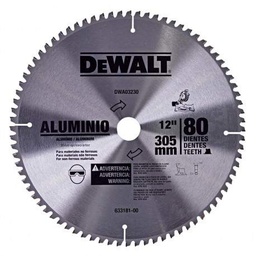 [DWA03230] Disco Sierra dewalt 12 - 80 dientes - Corte Aluminio