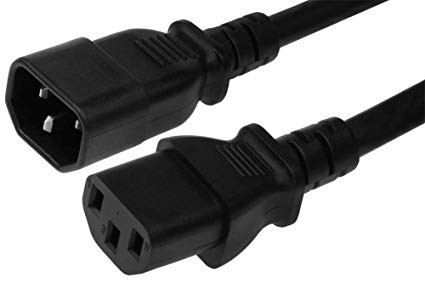 [P01443] Cable poder c13-c14 de 3 mts 0,75mm