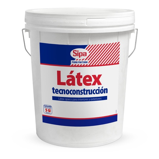 [41014030] Latex Sipa tecno construcción  blanco 4GL
