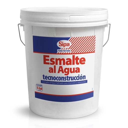 [41840530] Esmalte al agua SIPA semibrillo blanco 4GL