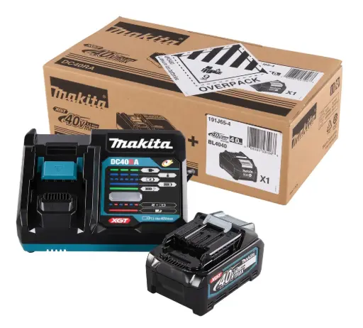 [191J65-4] Set cargador makita DC40RA + Bateria Bl4040