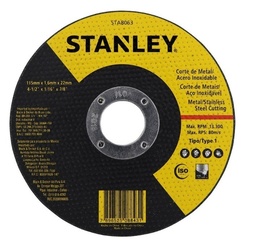 [STA8063] Disco de corte metal Acero Inox 1mm stanley