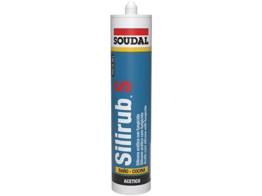 [121272] Silicona baño y cocina antihongo Blanca soudal 300 Ml