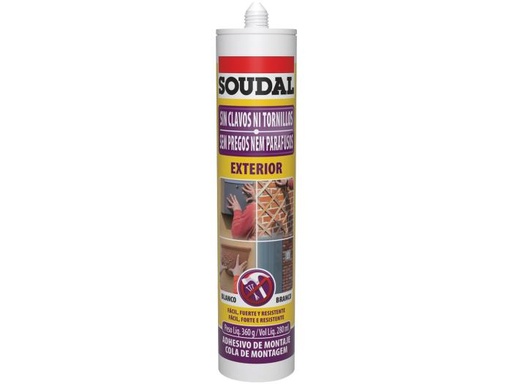 [120935] Adhesivo sin clavo de montaje Exterior  e interior Soudal