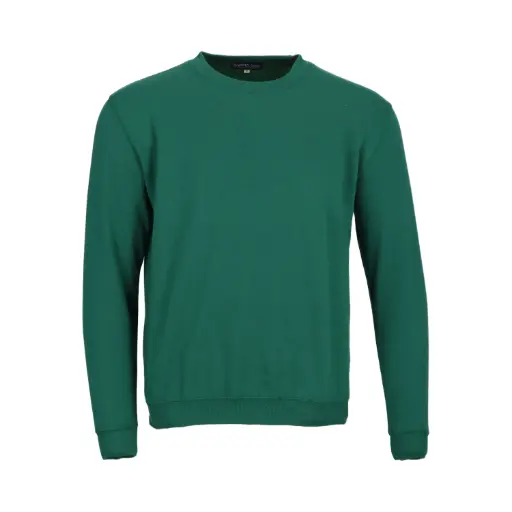 Poleron cuello redondo polo franela  verde 