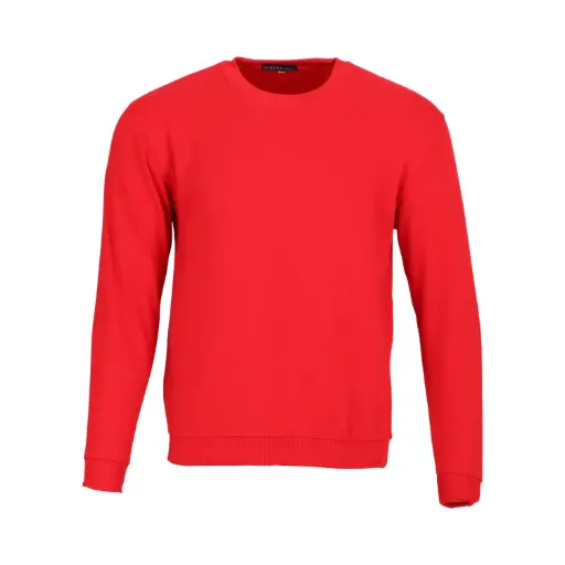 Poleron cuello redondo polo franela  Rojo