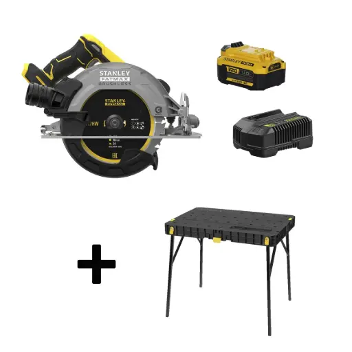 [STST83492-SIERRABS] Pack Mesa de Trabajo con Sierra Circular Stanley Fatmax V20 20V STST83492-SIERRABS